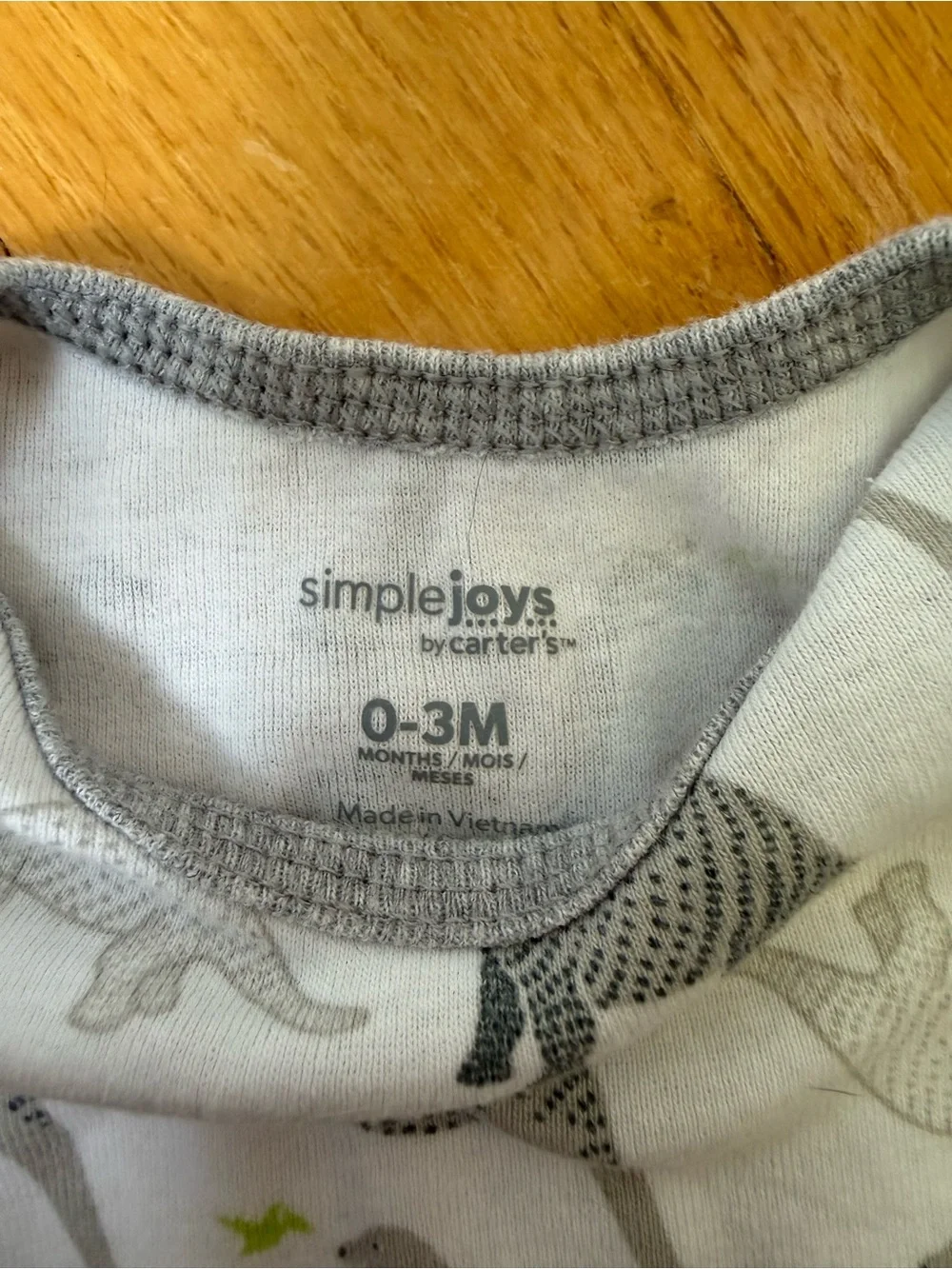Set of 4 0-3 month pajamas, old navy/modern moments/simple joys